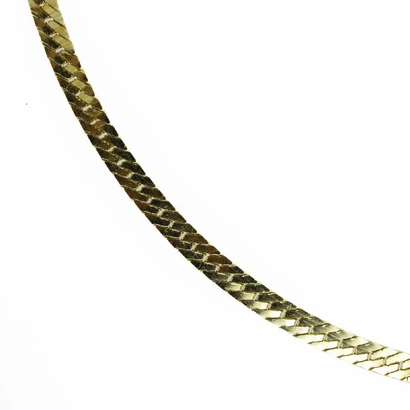 Ladies rings for active wear -20" Herringbone Chain Necklace in 14K Yellow Gold