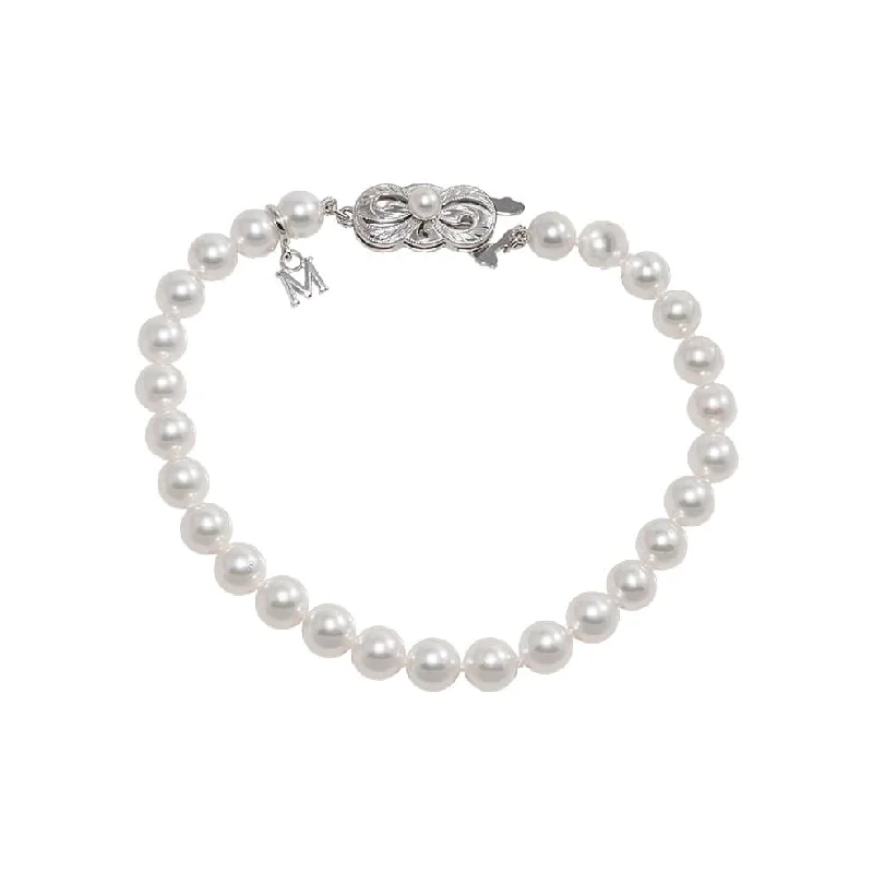 ladies-birthstone-rope-twist-bracelets-Akoya Pearl Everyday Essentials Bracelet