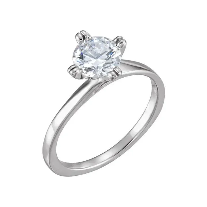 Ladies engagement rings modern romance -GWENDOLYN Lab Diamond Engagement Ring in Silver