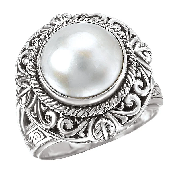 Ladies rings eco-friendly charm -Ladies Fashion Pearl Ring