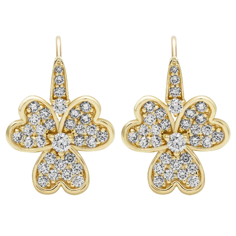 Ladies earrings for prom vibes -Earrings - Diamond (2393E)