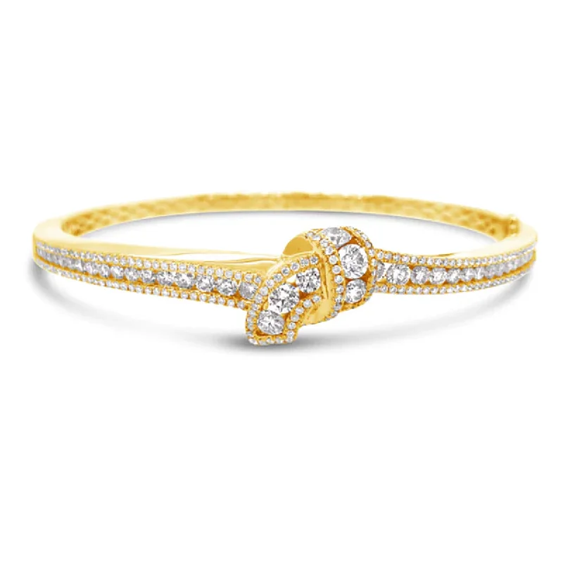 ladies-party-bangle-stack-bracelets-Krypell Collection Diamond Embrace Bracelet