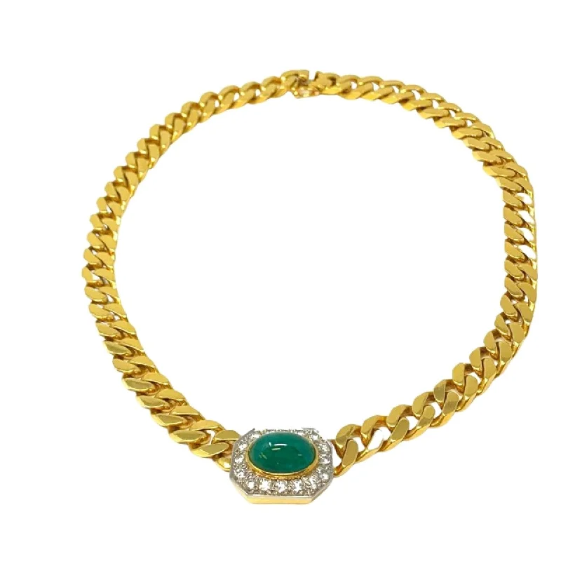 ladies-infinity-pendant-necklaces-Montreaux 18K Gold Necklace with Emerald and Diamond