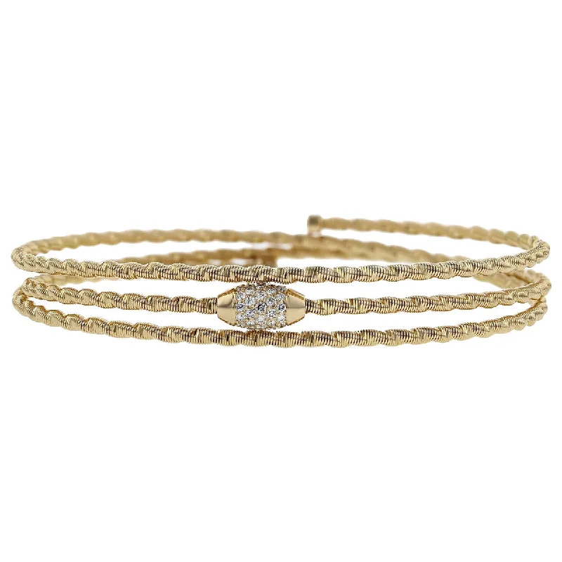 ladies-moon-cuff-link-bracelets-Embrace Me Brilliance of The Sun Pave Bracelet