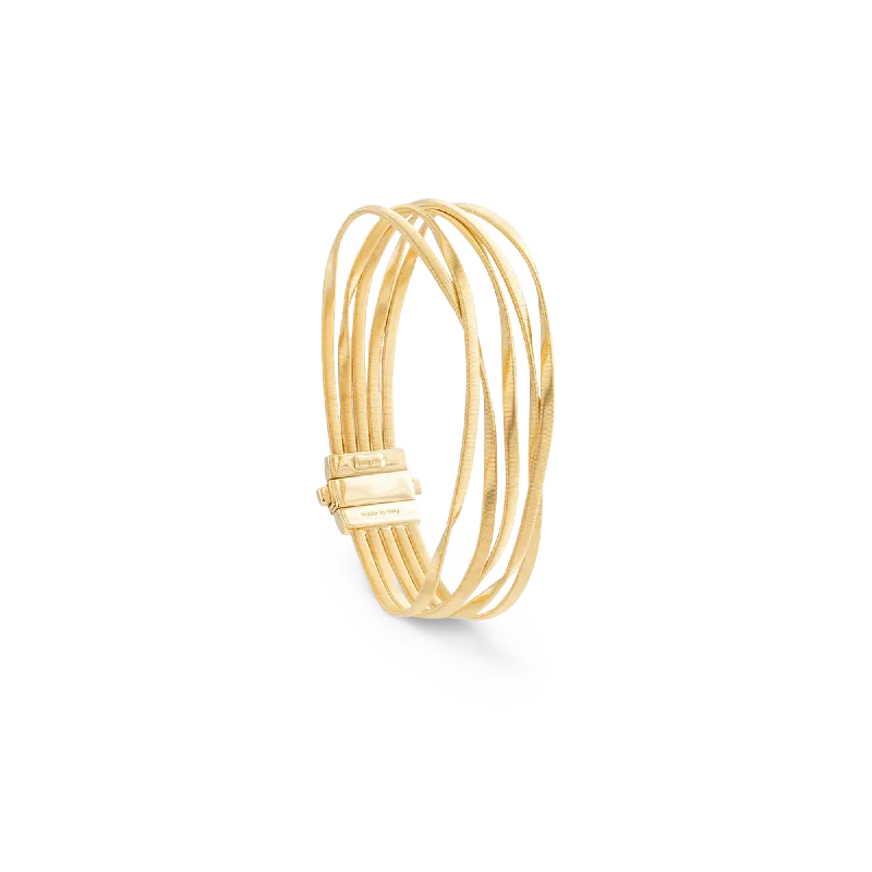 ladies-gemstone-woven-cord-bracelets-Marrakech 5 Strand Gold Bracelet