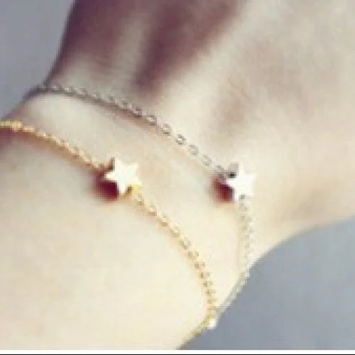 ladies-affordable-gold-bracelets-2015 Fashion Style Charm Women Bracelet Simple Star Bracelet, ohemian Bracelets Bangles For women