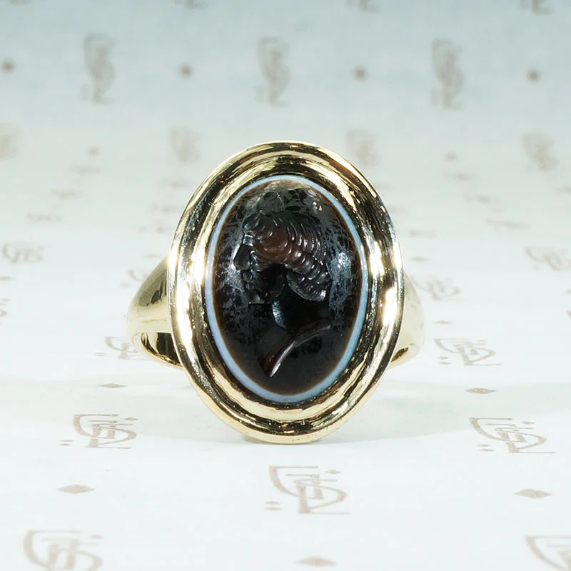 Ladies rings for everyday wear -The Emperor: An Ancient Intaglio Ring