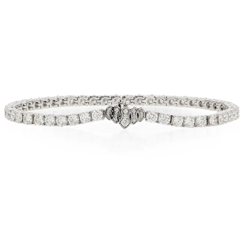 ladies-moon-bangle-stack-bracelets-Riviera Diamond Tennis Bracelet