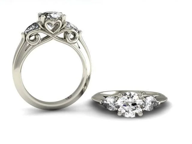 14k white gold