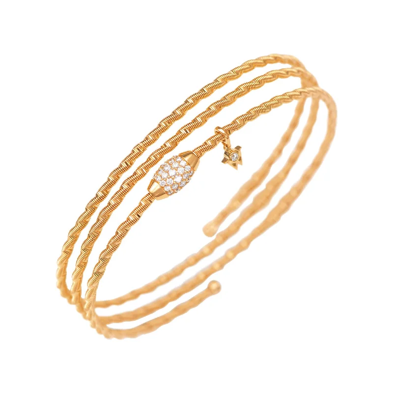 ladies-gold-rose-gold-bracelets-Embrace Me Brilliance of the Sun Pave Bracelet