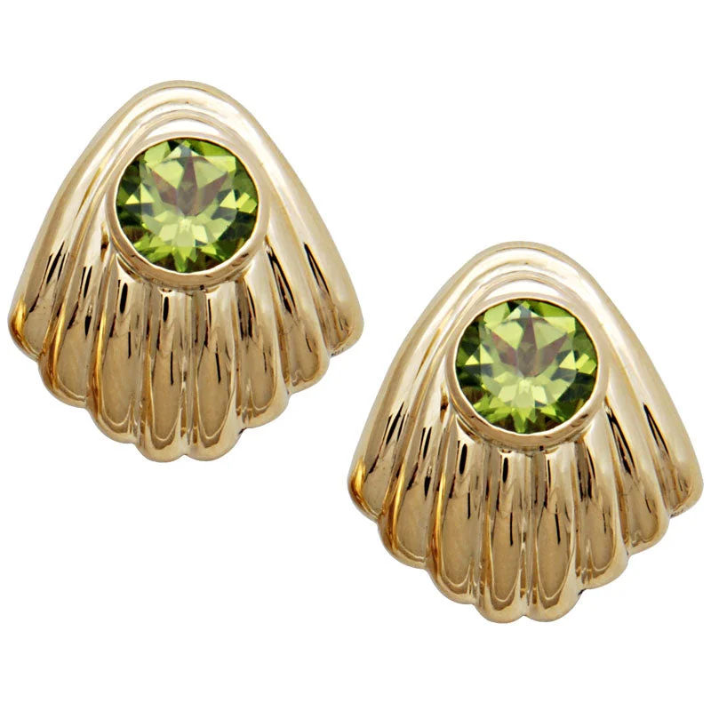 Ladies earrings quirky shine -Earrings - Peridot