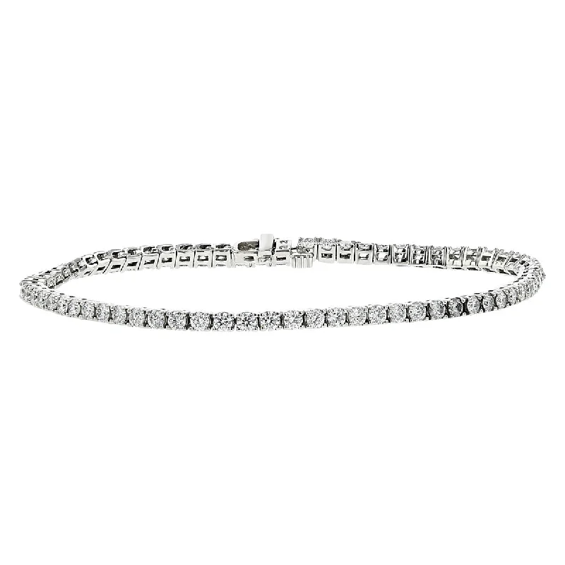 ladies-diamond-gold-bracelets-Platinum Diamond Tennis Bracelet