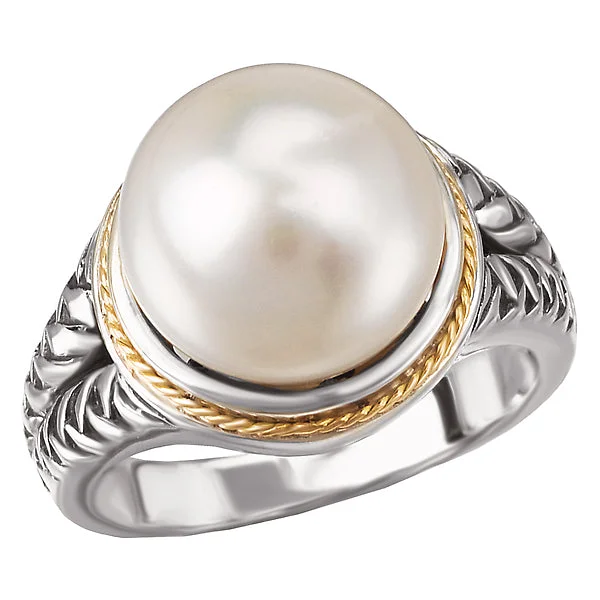 Ladies rings with owl motifs -Ladies Fashion Pearl Ring