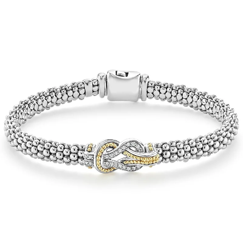 ladies-bridal-link-chain-bracelets-Knot Caviar Bracelet