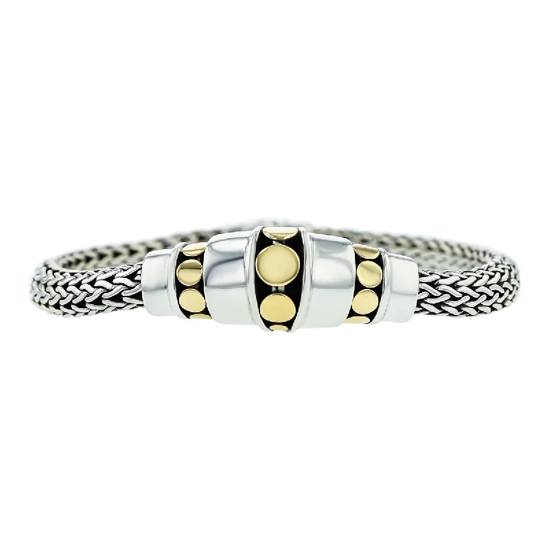 ladies-infinity-beaded-wrap-bracelets-John Hardy Sterling Silver Dot Station Bracelet