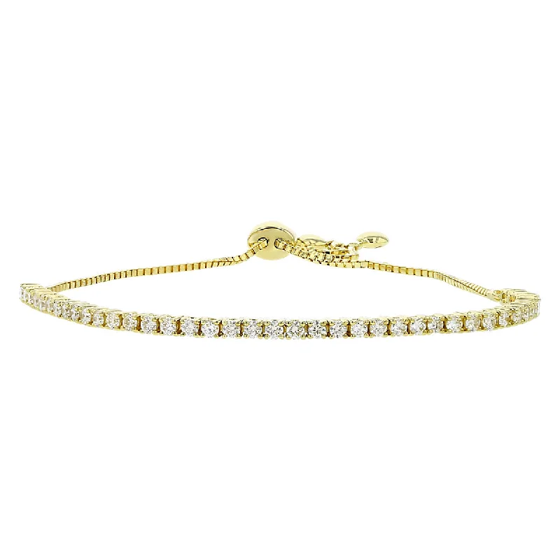 ladies-minimalist-link-chain-bracelets-Eloise Diamond Bolo Bracelet