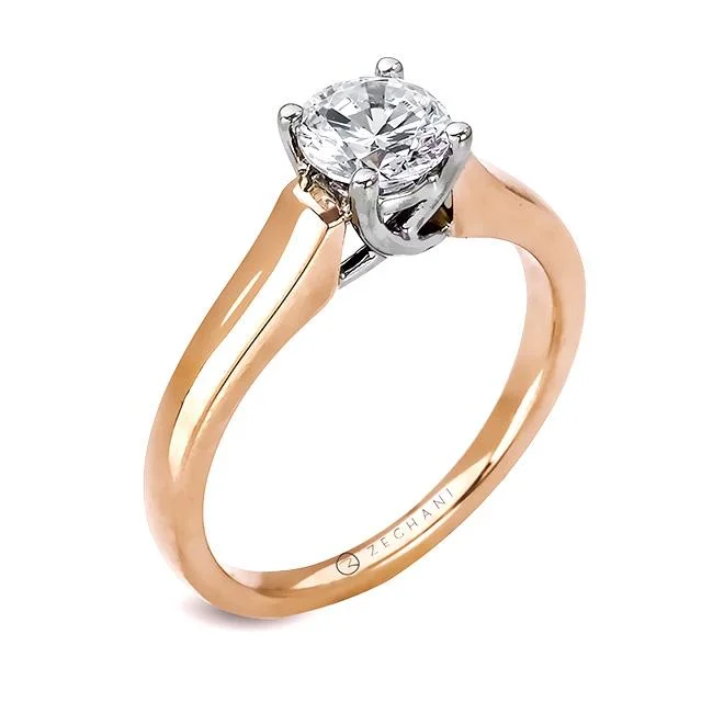 Ladies engagement rings for gallery vows -ZEGHANI MODERN SOLITAIRE ENGAGEMENT RING SETTING