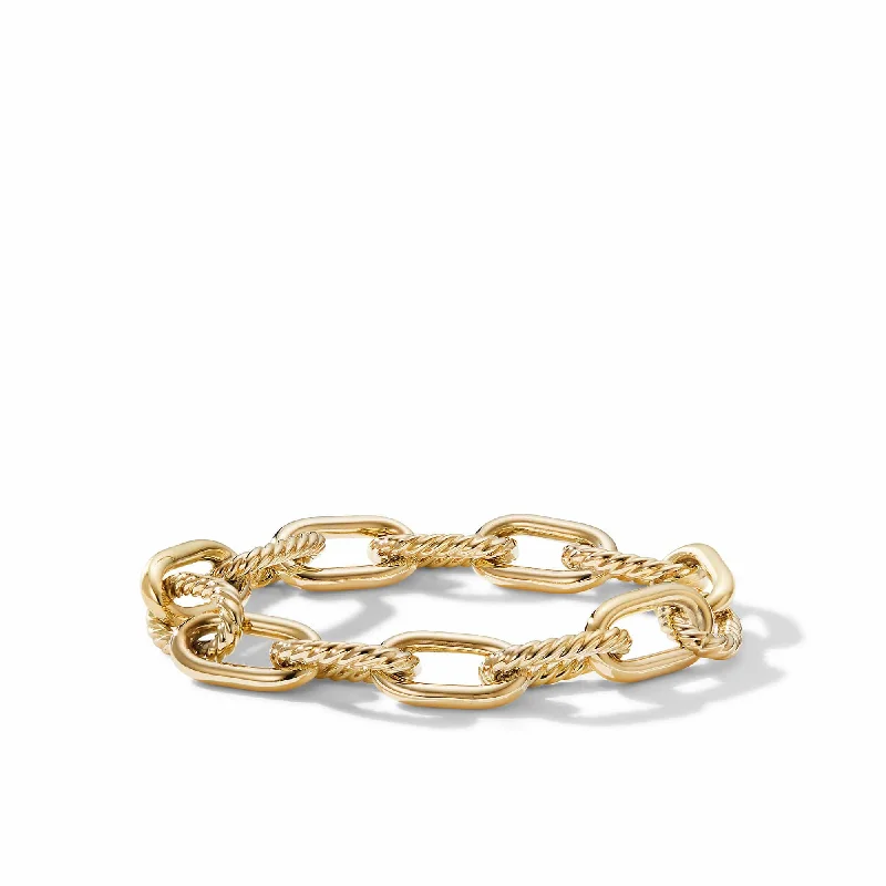 ladies-affordable-gold-bracelets-DY Madison Chain Bracelet in 18K Yellow Gold