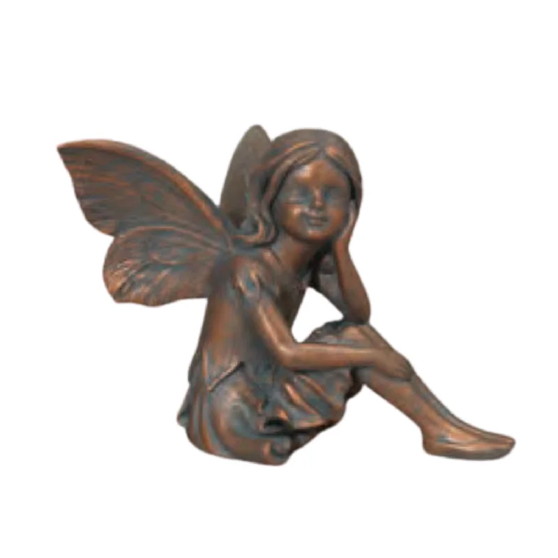 Ladies rings timeless elegance -7" Pondering Sitting Fairy Resin Figurine