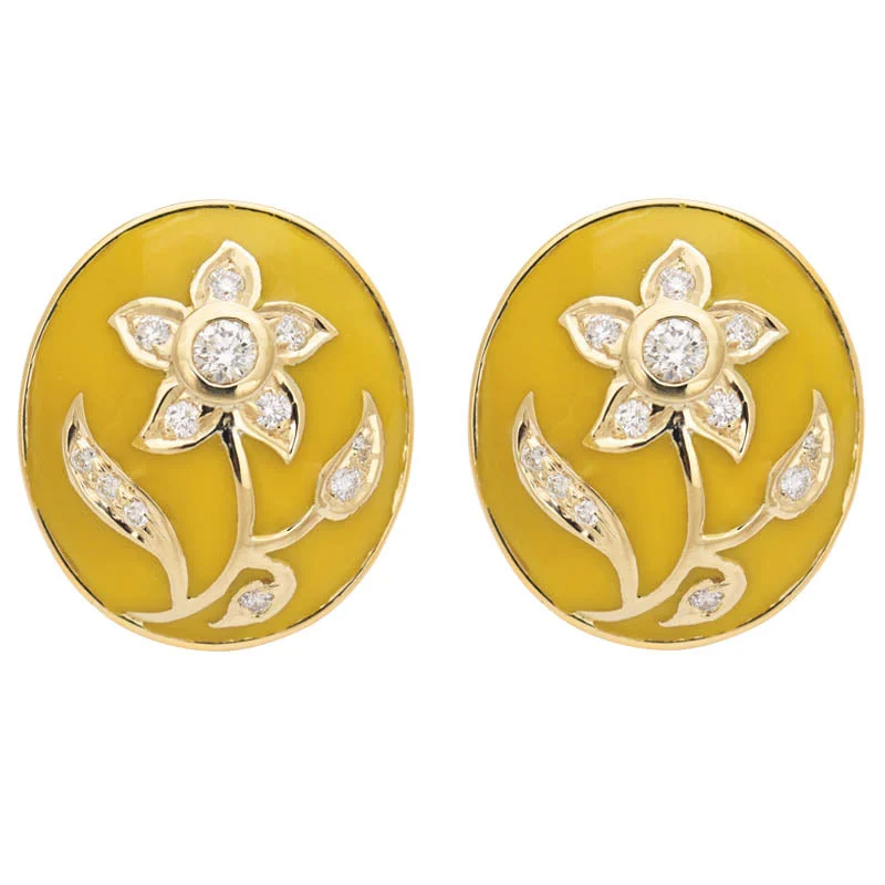 Ladies earrings for award vibes -Earrings- Diamond (Enamel)