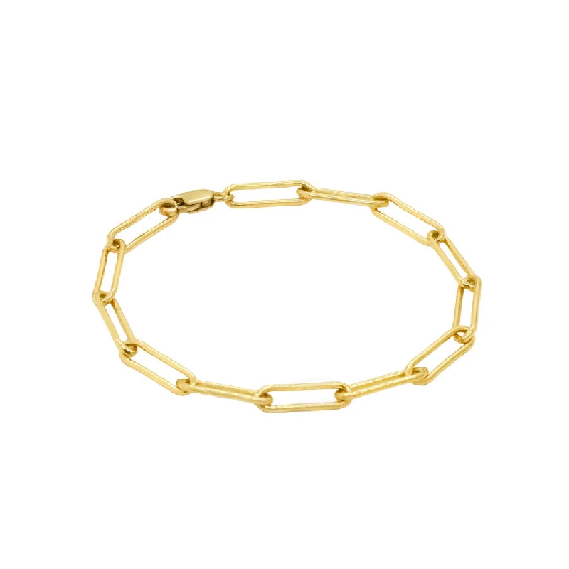 ladies-gold-link-chain-bracelets-Laurent Bracelet (Large Link)