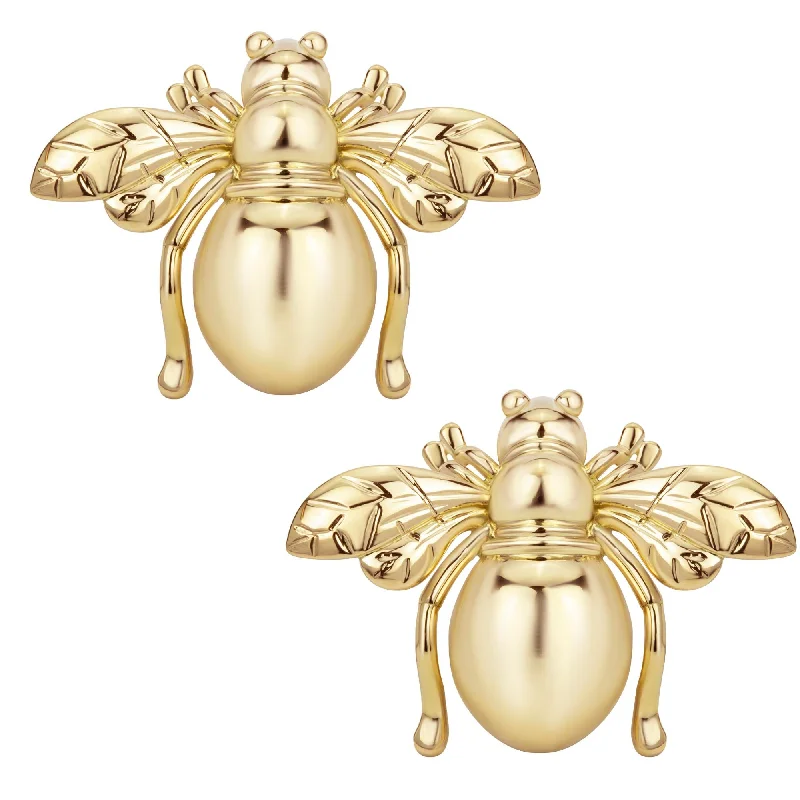 Ladies earrings for brush charm -Earrings - Gold (2375C)