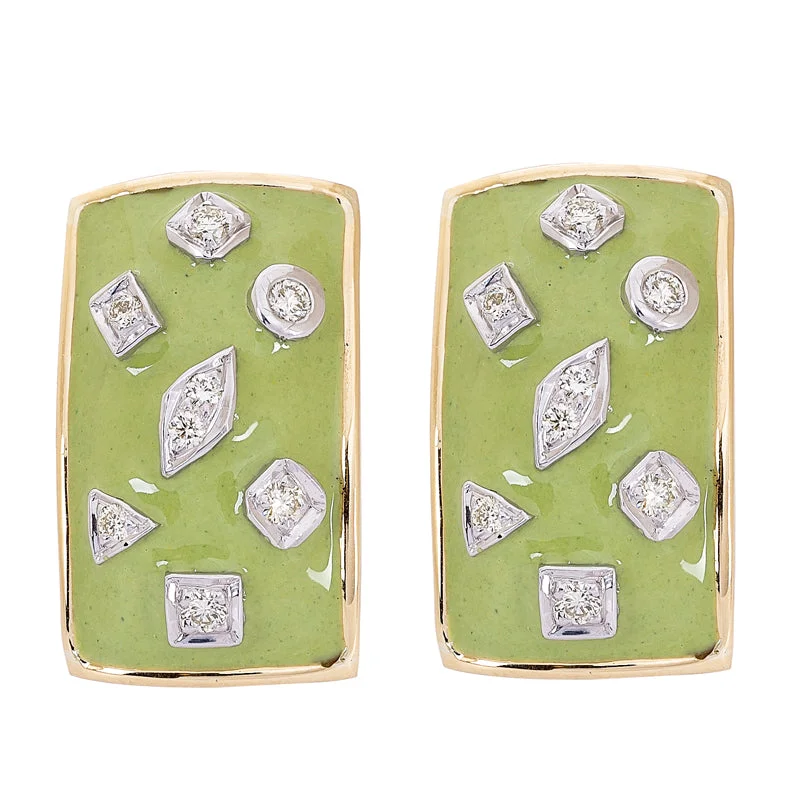 Ladies earrings for prom vibes -Earrings- Diamond (Enamel)