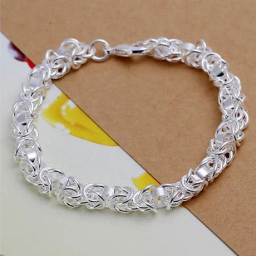 ladies-infinity-woven-cord-bracelets-925 Silver Fashion Jewelry Bracelet Leading shrimp buckle bracelet CH073 Bracelet 925