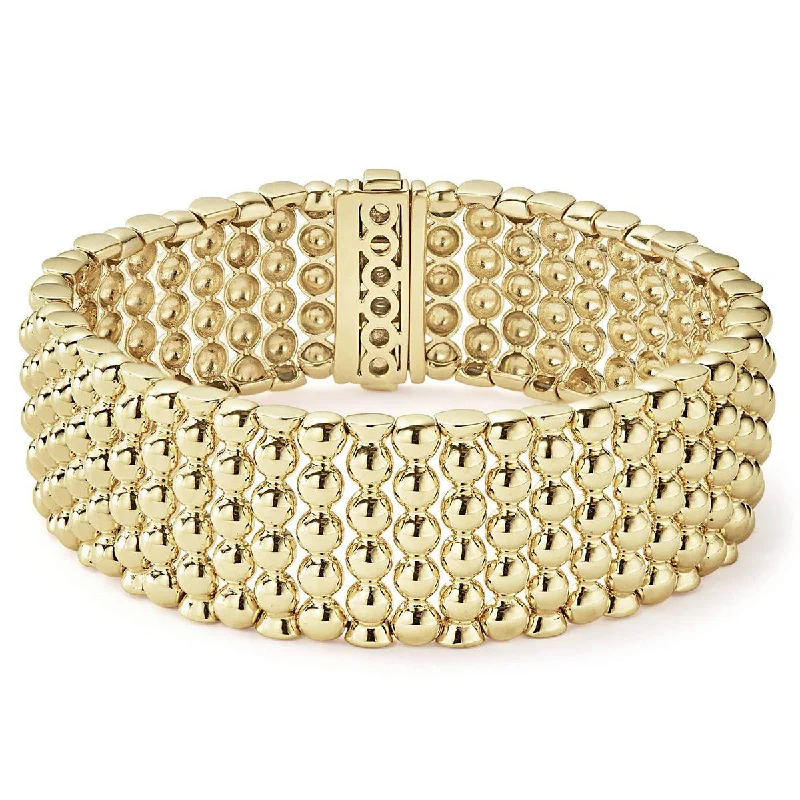 ladies-custom-rope-twist-bracelets-Gold Caviar Bracelet