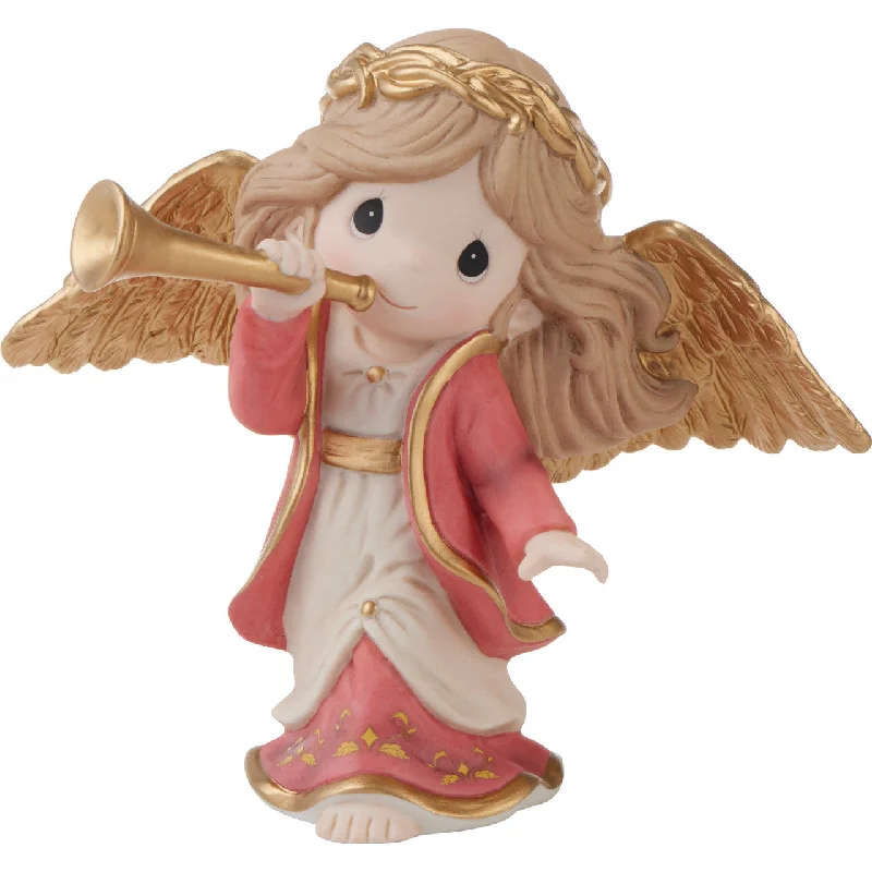 Ladies rings for workday style -Precious Moments Bringing Good News Of Great Joy Annual Angel Figurine