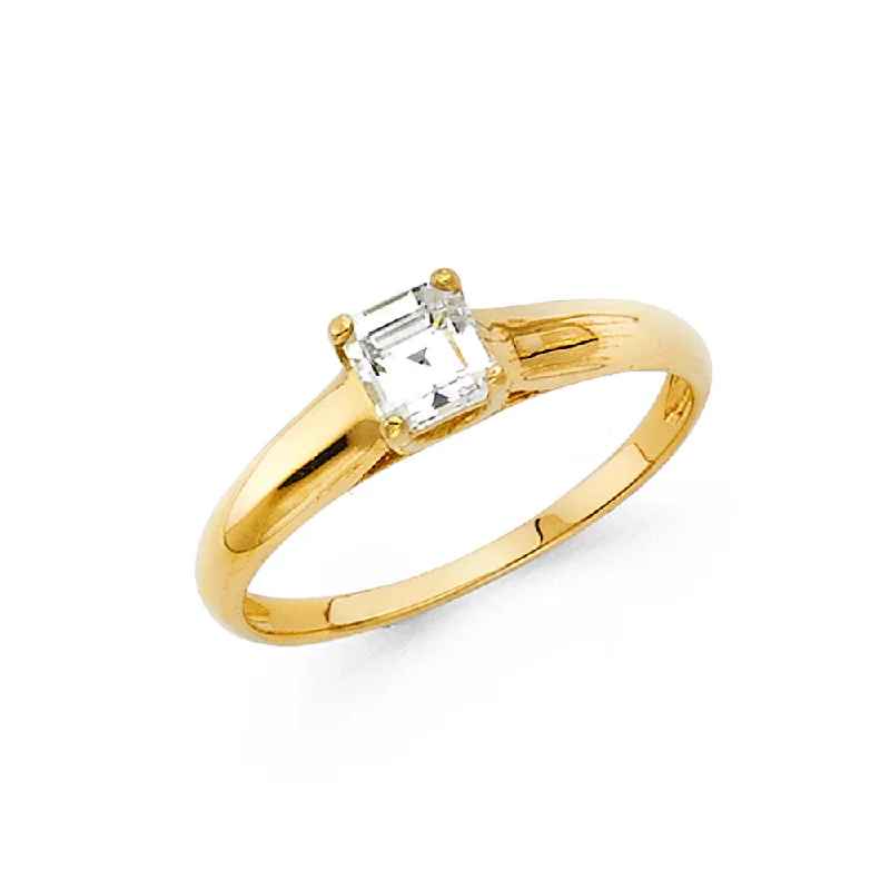 Ladies engagement rings for roam unions -14K CZ ENGAGEMENT RING