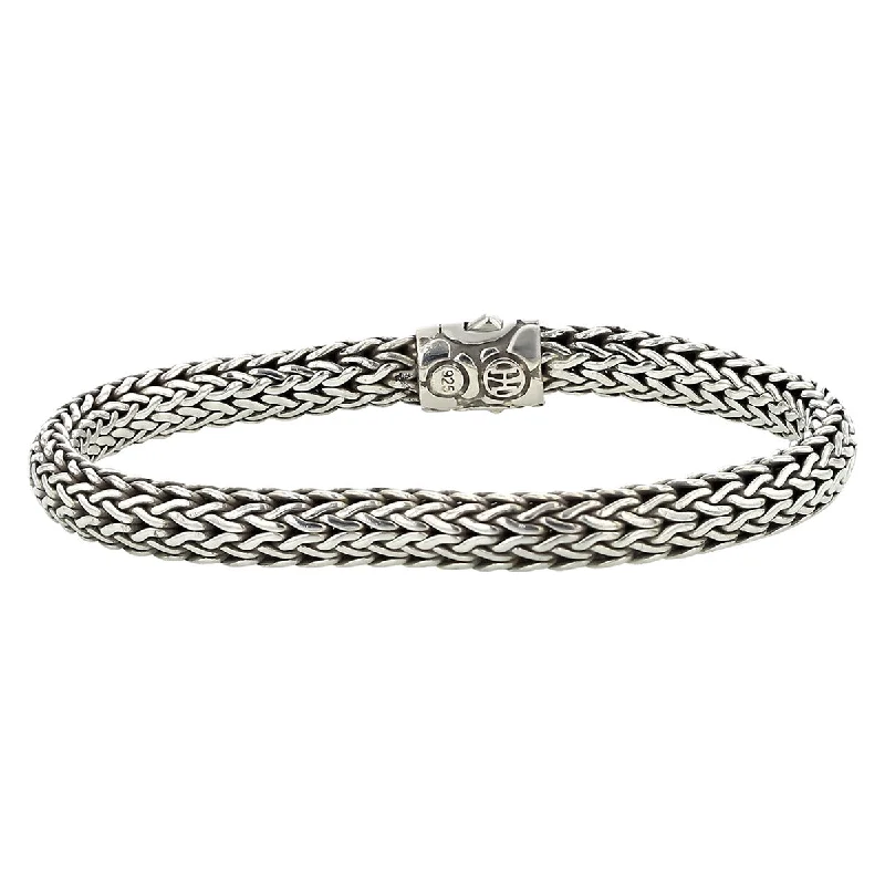 ladies-delicate-beaded-wrap-bracelets-John Hardy Silver Tiga Classic Chain Bracelet