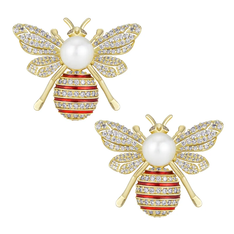 Ladies earrings for legal charm -Earrings - Diamond (enamel)