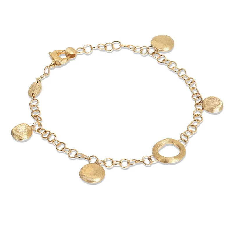 ladies-everyday-rope-twist-bracelets-Jaipur Collection 18K Yellow Gold Charm Bracelet