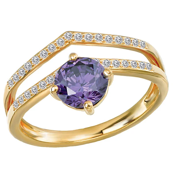 Ladies rings for tea charm -Ladies Fashion Gemstone Ring