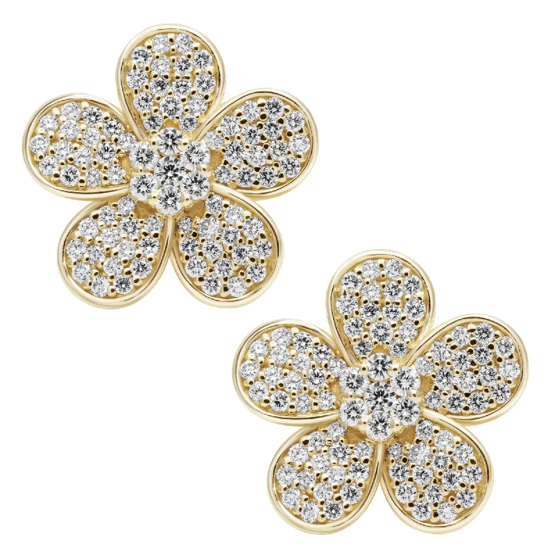 Ladies earrings for elegant nights -Earrings - Diamond (2410H)