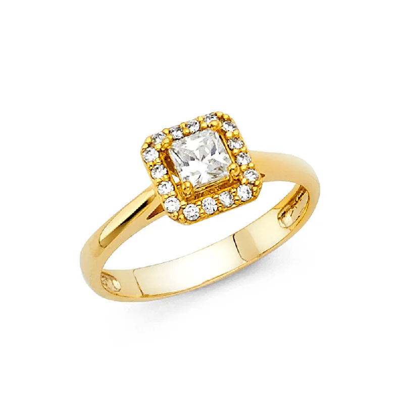 Ladies engagement rings for gallery vows -14K CZ ENGAGEMENT RING