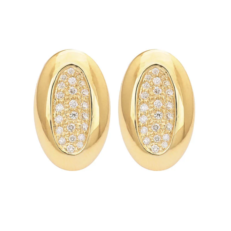 Ladies earrings tactile shine -Earrings- Diamond