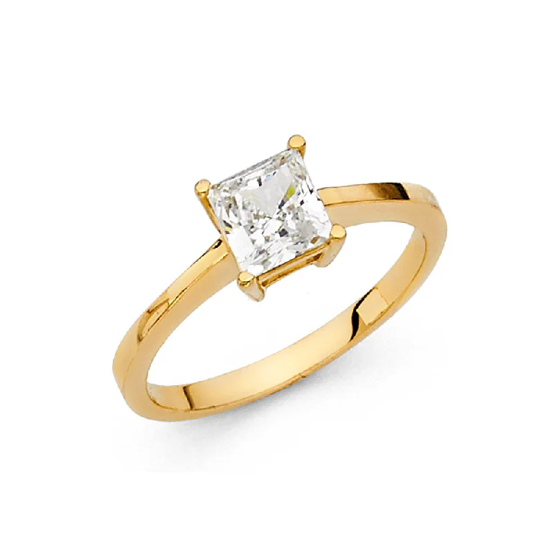 Ladies engagement rings radiant romance -14K CZ ENGAGEMENT RING