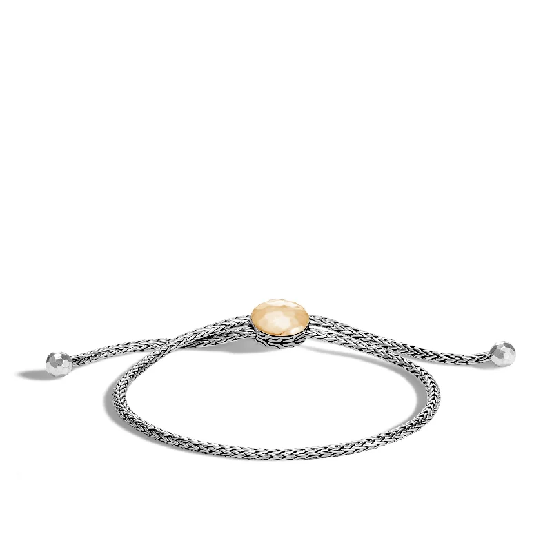 ladies-bridal-cable-bracelets-John Hardy Classic Chain Hammered Pull Through Bracelet BZ999590