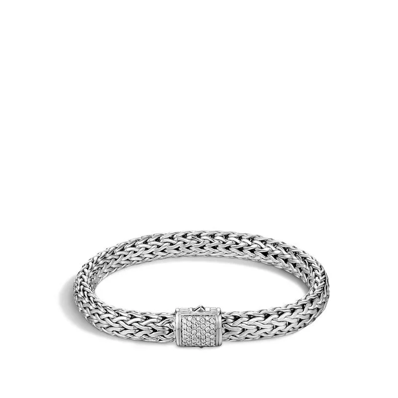 ladies-diamond-rope-twist-bracelets-John Hardy Classic Chain Bracelet with Diamonds BBP90402DI