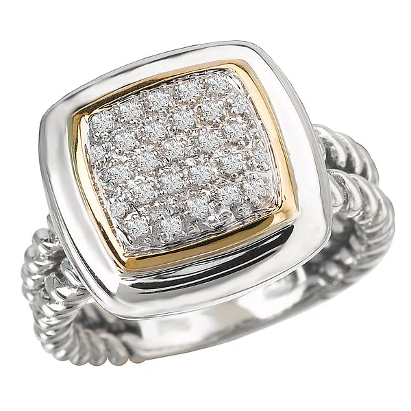 Ladies rings smooth shine -Ladies Fashion Diamond Ring