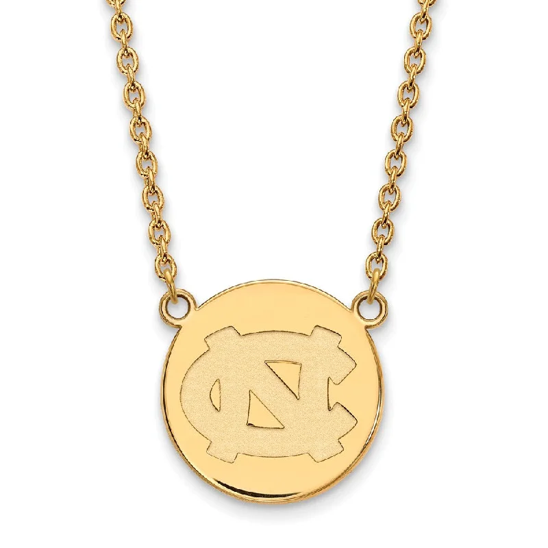 ladies-ethnic-torque-necklaces-14k Gold Plated Silver North Carolina Lg Disc Necklace