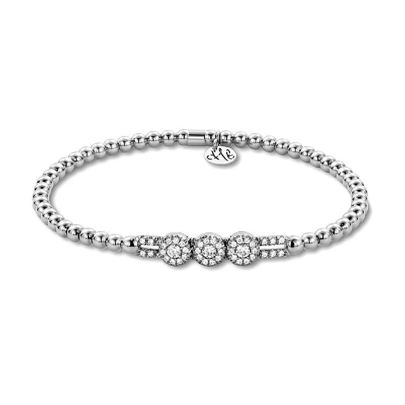 ladies-fashion-diamond-bracelets-Floating Diamond Stations on Pave Bars Bracelet