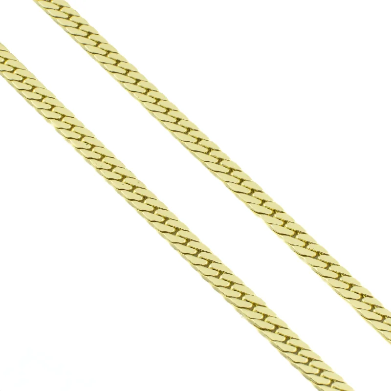 Ladies rings with ivy agate -3mm Herringbone Chain 24" Necklace in 14K Yellow Gold