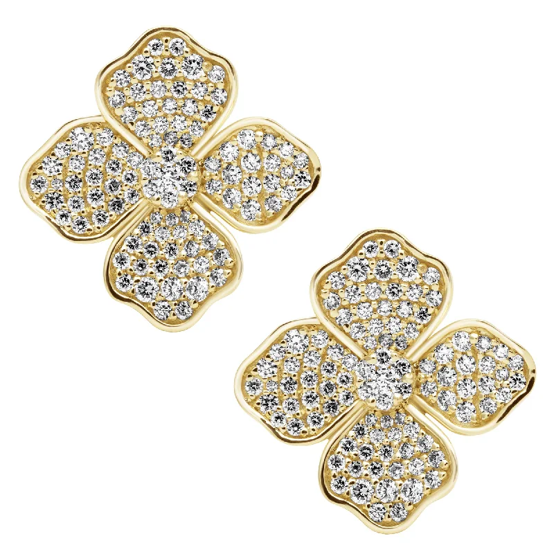 Ladies earrings for sisterly bonds -Earrings - Diamond (2409G)