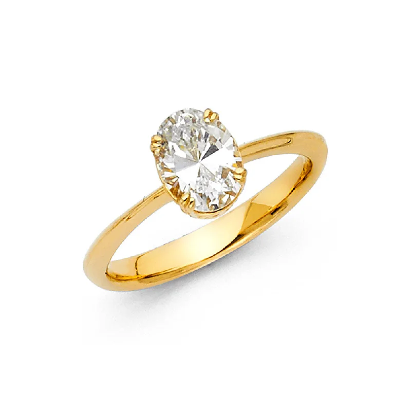 Ladies engagement rings artsy brilliance -14K CZ ENGAGEMENT RING