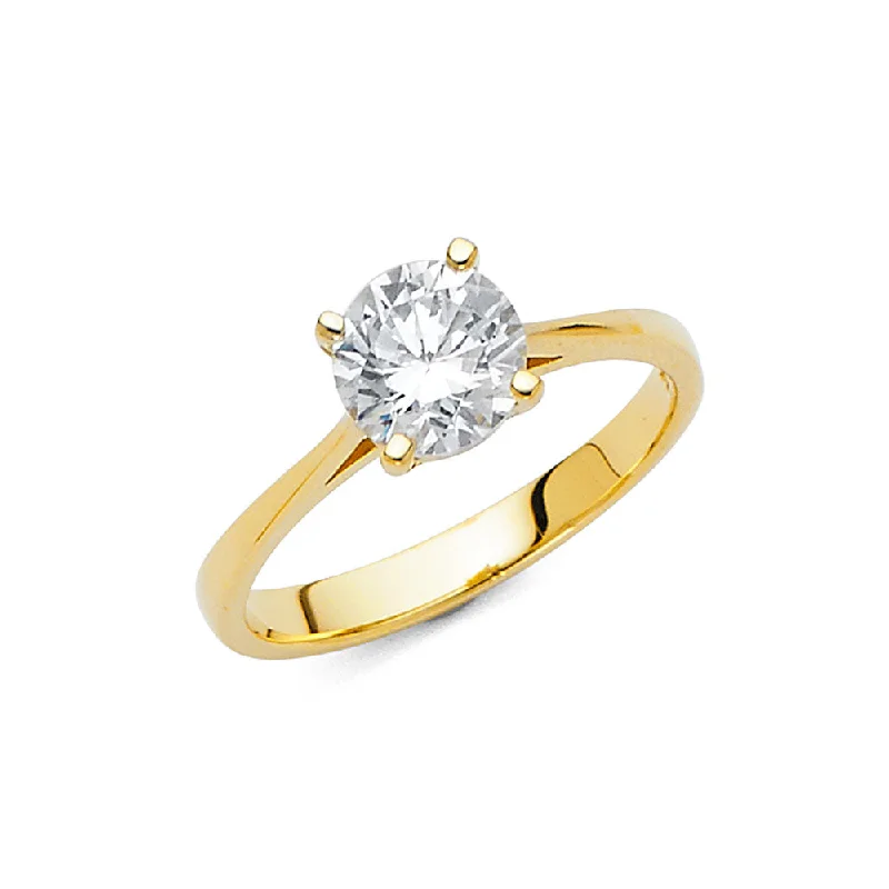 Ladies engagement rings for wild unions -14K CZ ENGAGEMENT RING