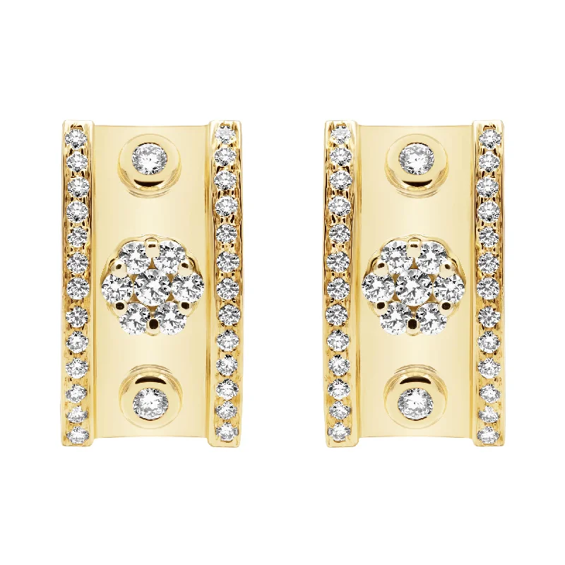 Ladies earrings for dancer charm -Earrings - Diamond (2402B)