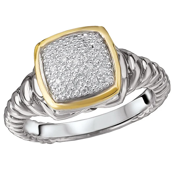 Ladies rings with bark designs -Ladies Fashion Diamond Ring